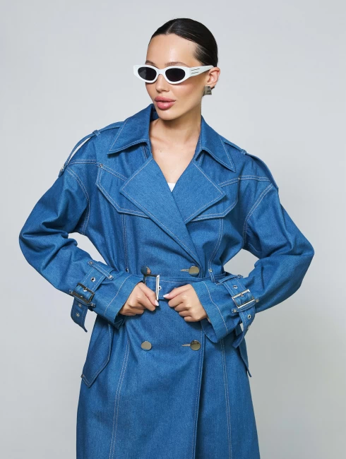 Джинсовый тренч INDIGO