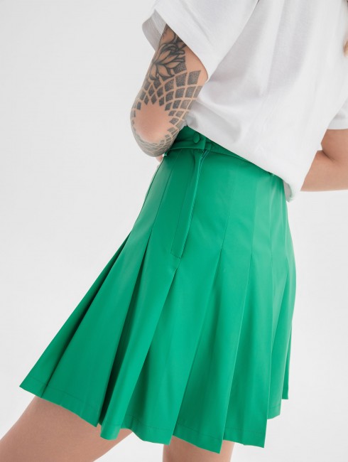 Юбка теннисная из эко-кожи  Юбка теннисная из эко-кожи