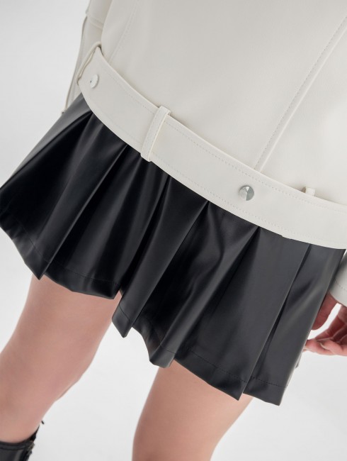 Юбка теннисная из эко-кожи  Юбка теннисная из эко-кожи