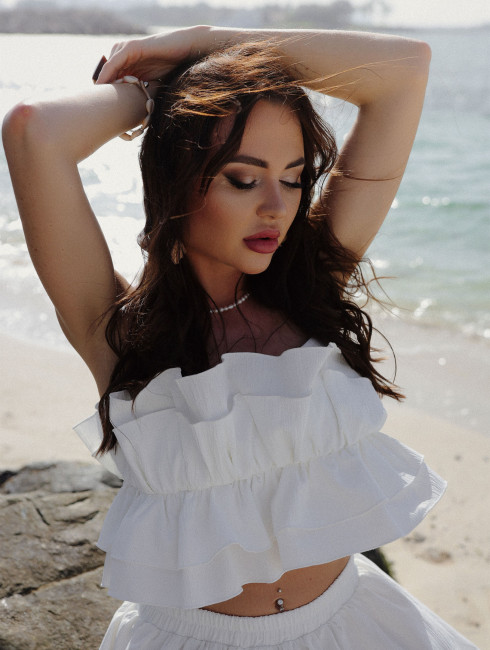 Топ с рюшами "Эллада 2"