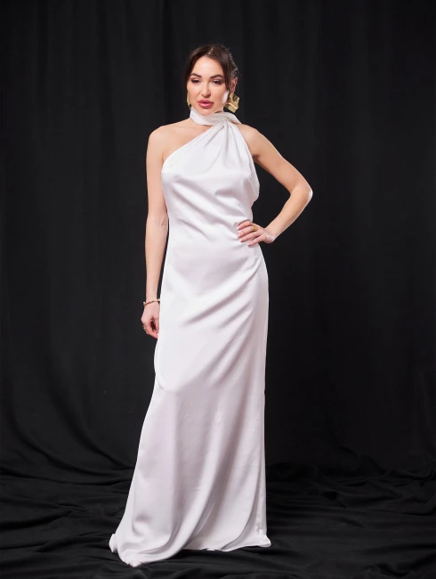 Атласное платье 