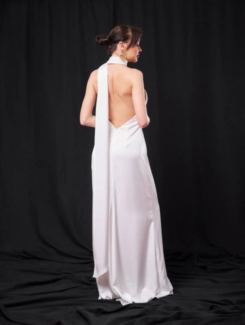 Атласное платье 