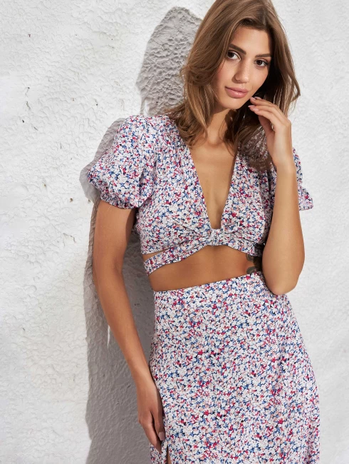 Топ с принтом "Capri"