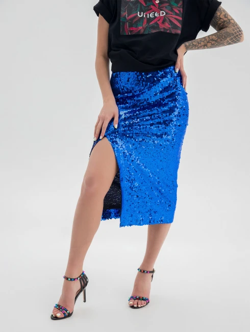 Юбка из пайеток 
