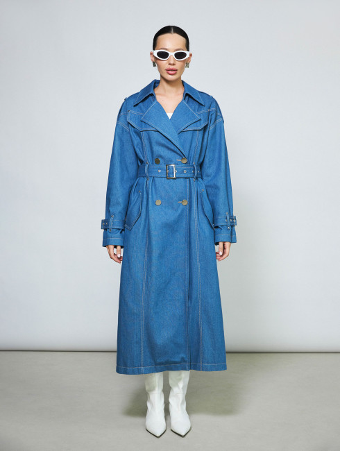 Джинсовый тренч INDIGO