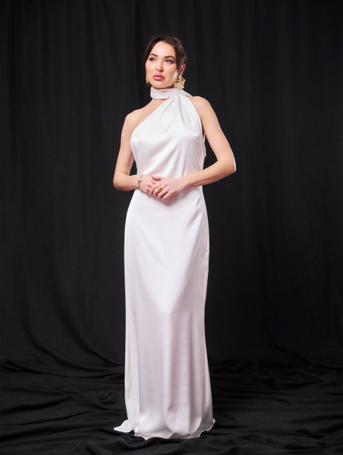 Атласное платье 