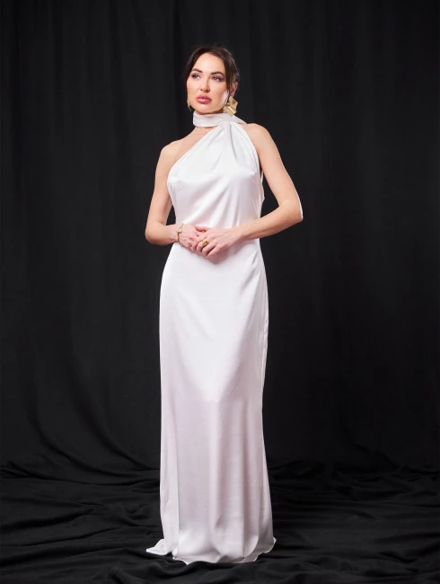 Атласное платье 