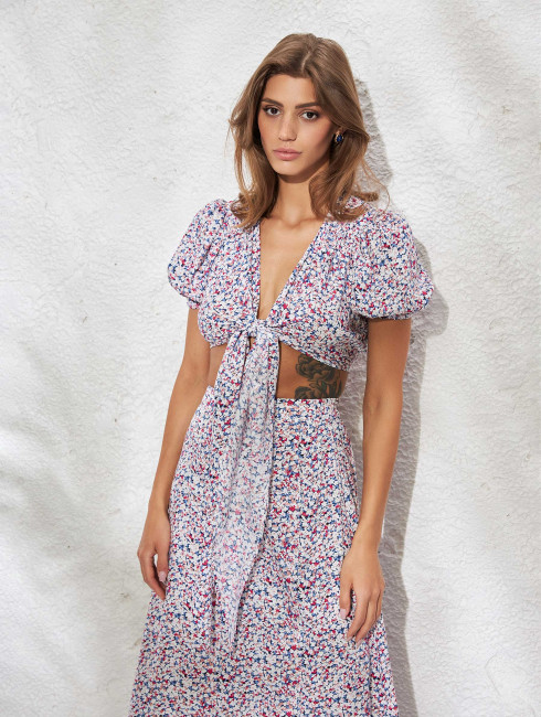 Топ с принтом "Capri"