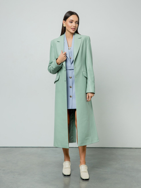 Пальто Melania экокожа