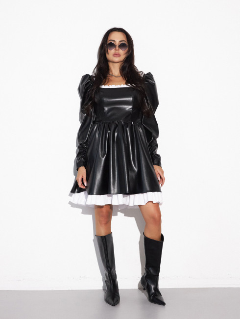 Платье из экокожи "TIFFANY"