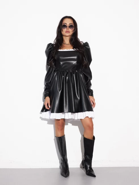 Платье из экокожи "TIFFANY"