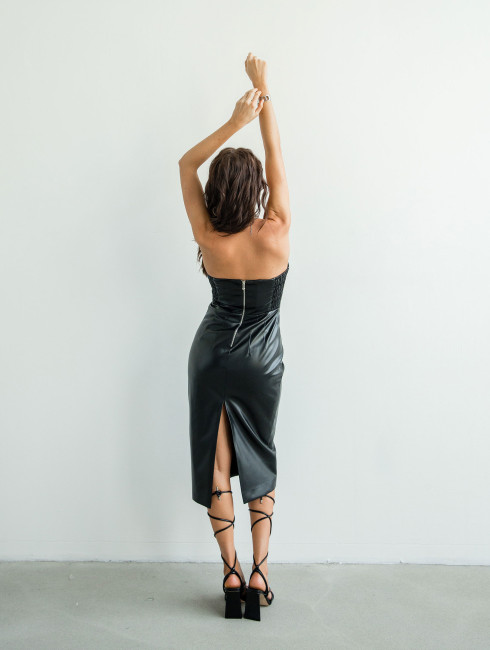 Платье из эко-кожи "Ornella"  Платье из эко-кожи "Ornella"