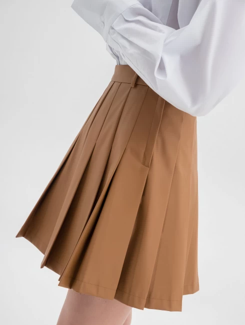 Юбка теннисная из эко-кожи 