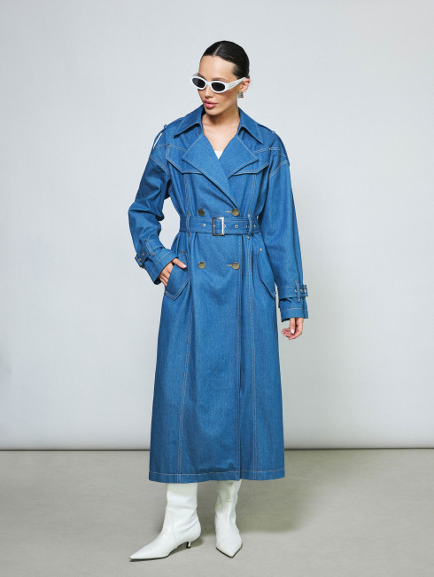 Джинсовый тренч INDIGO