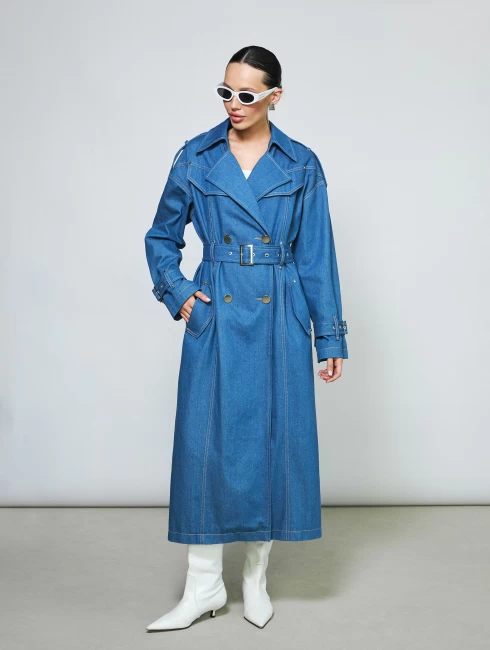 Джинсовый тренч INDIGO
