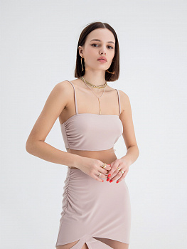 Платье с прозрачными вставками