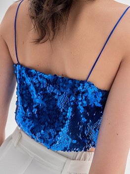 Кроп-топ пайетки