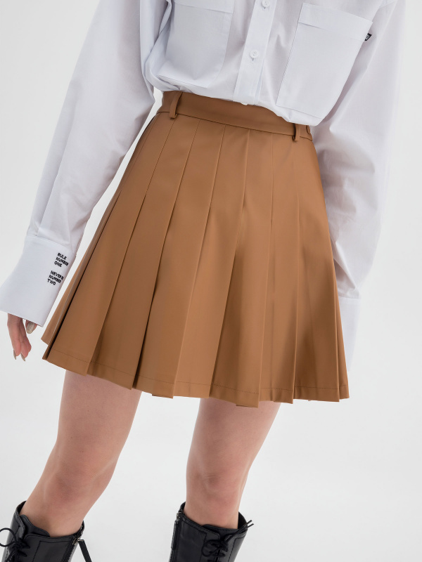 Юбка теннисная из эко-кожи  Юбка теннисная из эко-кожи