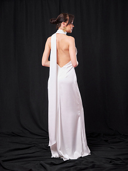 Атласное платье 